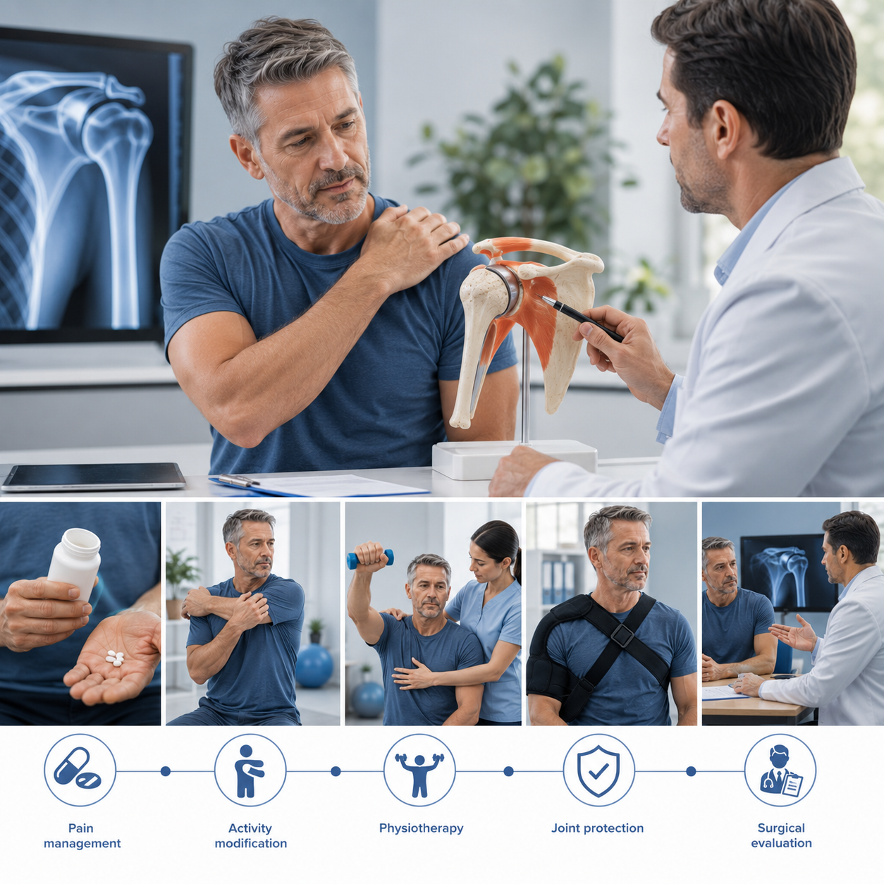 What is the Treatment for Osteoarthritis and Cuff Tear Arthropathy?